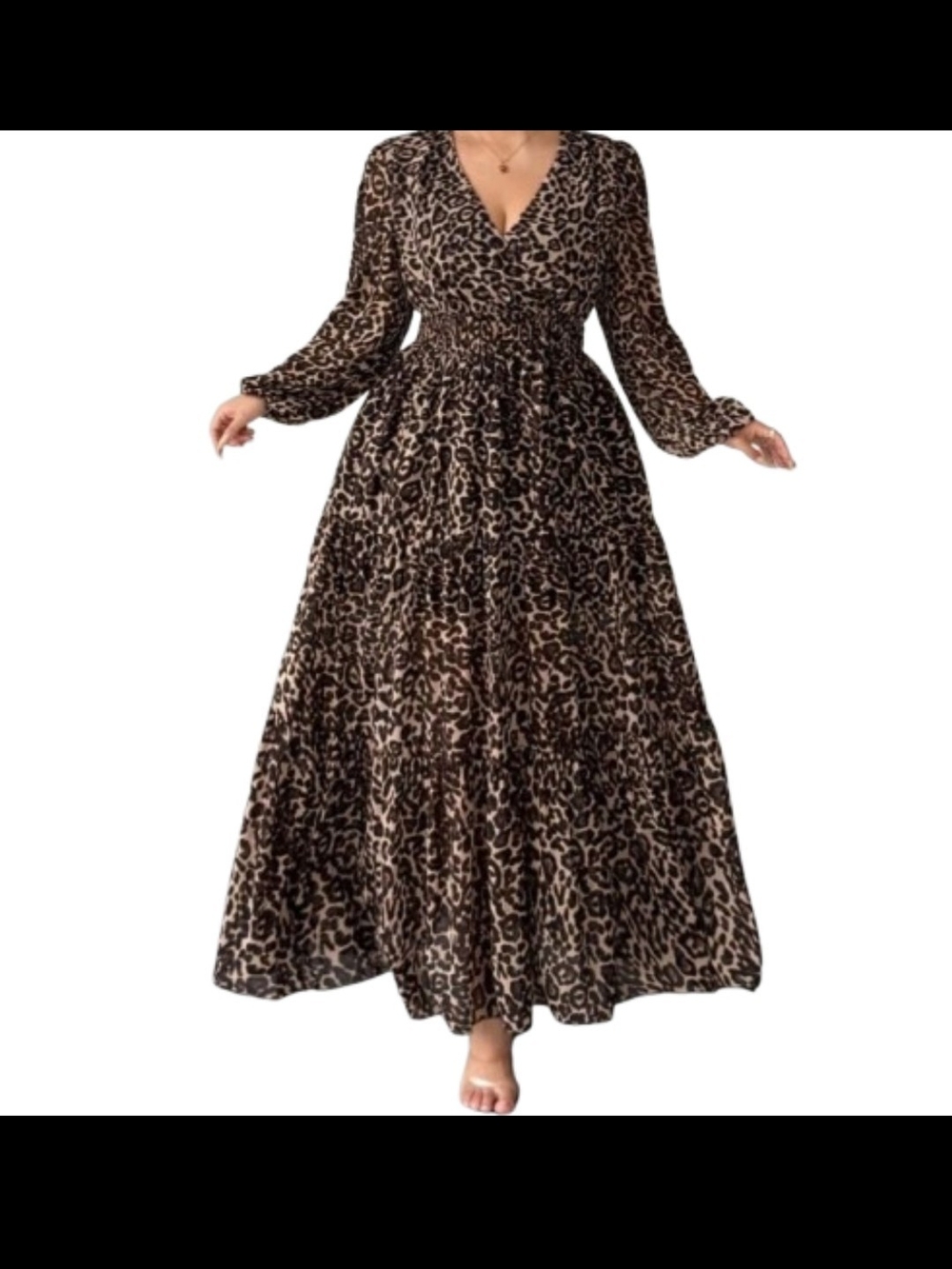 Plus Size Leopard Print Dress NWT